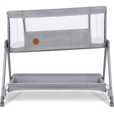 Приставне ліжечко Lionelo Luna Grey Concrete